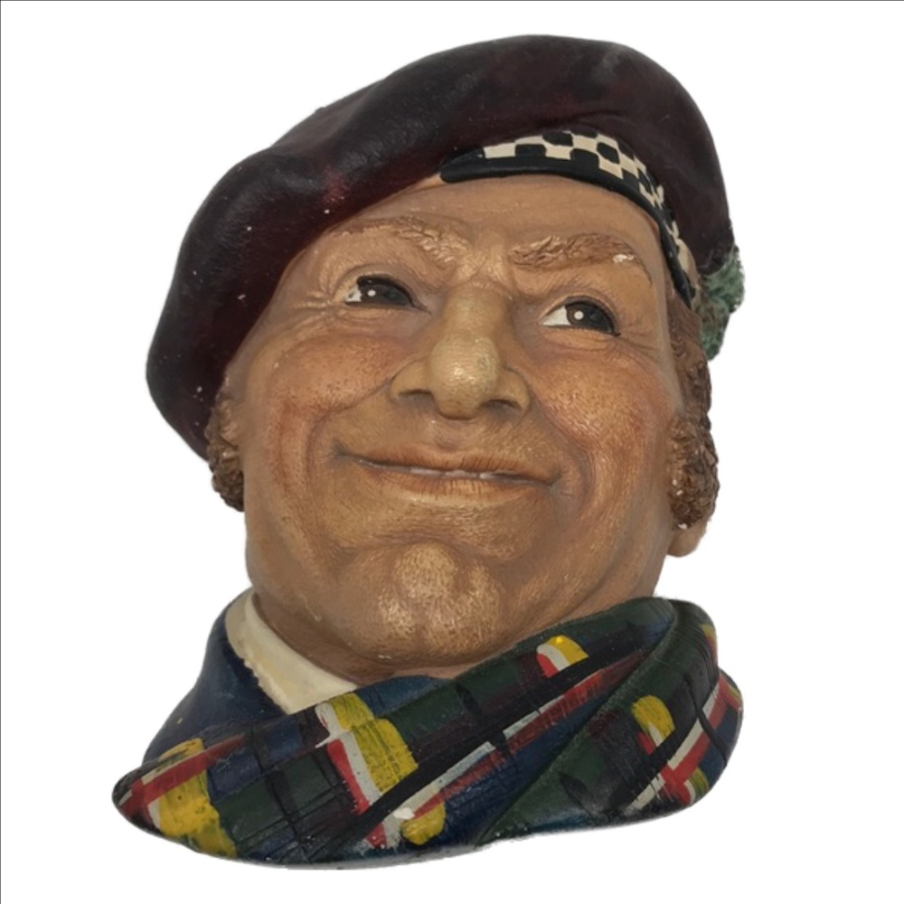 English Chalkware  Scottish Plaque